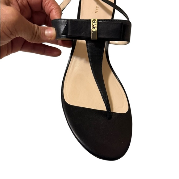 Cole Haan Tali Grand Bow
Womens 101/2 Black Leather Wedge Heel Sandals Strappy - Picture 7 of 15